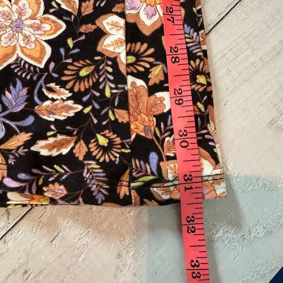 Billabong Sundown High Waisted Flared Pants Black Pebble Size Small Stretch - Picture 10 of 12